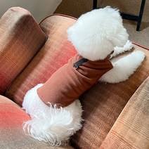 우드피카 반려동물 하네스 후리스, 브라운