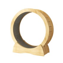 무소음 캣휠 쳇바퀴 고양이 운동기구 스크래쳐, 다크브라운-특대형(7.5Kg이상)