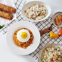 한우물 볶음밥 베스트 세트 구성 5종 ( 햄야채 2개 김치 2개 새우2개 참치 김치 주먹밥 2개 치즈 롤카츠 1개 )