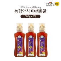 eTV 농협안심특화꿀 야생화500g3병_튜브, 1