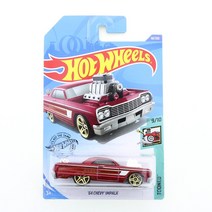 핫휠 자동차 미니카 다이캐스트2020-58 오리지널 핫 휠 미니 합금 쿠페 64 쉐비 임팔라 1/64 금속 다이 캐, 02 2020-58