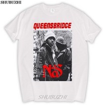 NAS 시놀로지나스 구축 서버Nas queensbridge t 셔츠 여름 남성 뜨거운 판매 o 목 100% 코 튼 남자 팬 탑, 02 WHITE_12 child height 130cm