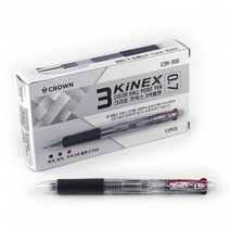 3색볼펜 아이윙스 1000볼펜 크라운3색볼펜 키넥스3색볼펜 C3R-300 0.7mm 12개입, 랜덤