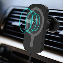 슈페라르 TCA-7000 맥세이프 차량용 무선 충전 거치대, 블랙+마그네틱스틸보드