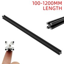 1pc 검정 1001200mm T슬롯 알루미늄 압출 프로파일 프레임CNC 조각 기계용 376eEA2b5, 1200mm