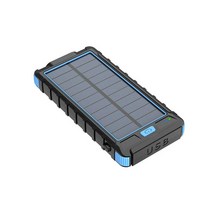 태양열 보조 배터리 휴대용 충전기 등산용 핸드폰, 옐로우 20000mAh