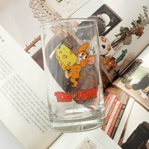 모애 레트로감성 홈카페 디자인 톰과제리B 유리컵, 기본