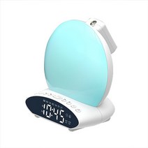 빔프로젝트 전자 시계 투명lcd탁상 스마트빔 사각 협탁 무선충전 알람 웨이크 업 라이트 일출 분위기 램프 야간 조명 디지털 fm 라디오 일출일몰 시뮬레이션 침실
