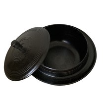 국내산 청주금속주물 길들인 무쇠솥뚜껑 무쇠삼겹살 불판 고기판 양면 프라이팬 전골 미니 무쇠팬, 03 무쇠미니솥 18cm