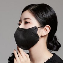 100% 국내제작 호프리미엄 KF94 새부리형 마스크 퓨어블랙 120매