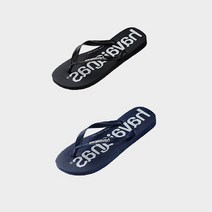 [하바이아나스] 성인 공용 쪼리 탑 로고 마니아 2종 (블랙네이비)