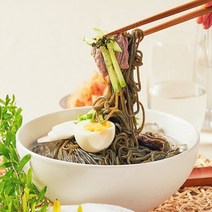 산채 냉면 5팩세트 곰취 곤드레 취나물 육수 소스, 취나물_비빔냉면_양념장_사리5팩