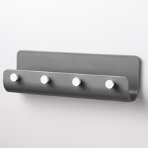 간단부착 벽고리 가정용 현관마스크걸이 자취방필수템, 그레이