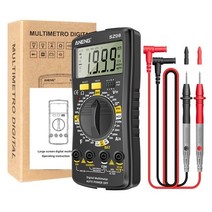 Digital Multimeter Volt Auto-Ranging Measures Current Diodes Continuity NCV, 03 Blue