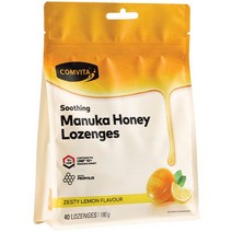 NZ 직구 콤비타 마누커 목캔디 최상급 퀄리티 허니 레몬맛 로젠제스 위드 프로폴리스 40Softgel 1Pack, 수량, 상세참조