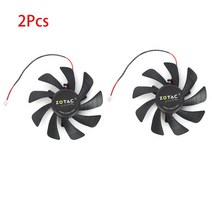 미니팬ZOTAC GeForce GTX 1050 Ti 미니 그래픽 카드 쿨러 팬 비디오 교체 85mm T129215SH, 02 Fan 2Pcs, 한개옵션1