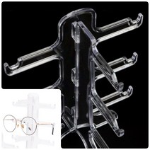 모아천일 조립식 투명 안경 거치대 안경진열대 악세사리거치대 안경원인테리어 선글라스진열대, 5단