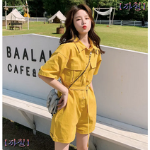 글순조롭다 여성 점프수트 루즈핏 짧은 점프슈트