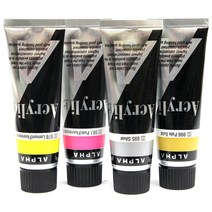 [동화오피스] 알파 아크릴물감 50ml / 형광 펄 낱색, 991 Pearl Marine