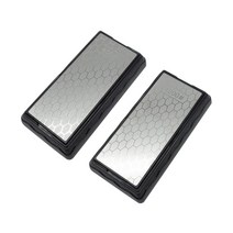 다이아몬드 양면 숫돌 받침세트 거치대 칼갈이 연마석 400 1200 혼방, 1개