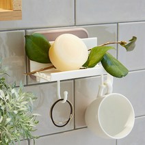 알렉사 실리콘 흡착 다용도 걸이, 다크그레이, 1개