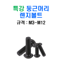 특강 고장력 둥근머리 렌지볼트 M4x15mm, 1개