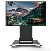 전동식TV거치대 전자칠판 대형스탠드 국내생산 86~98인치 삼성LG호환, EHS-1W(실버), 유리선반추가, 카메라선반추가