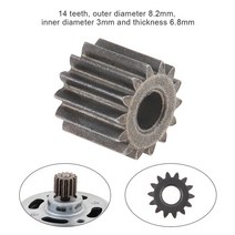 굴삭기 부품 모터 기어 14 이빨 8.2mm 9.5mm 직경 교체 모터 기어 rs550 10.8v12v14.4v16.8v18v21v dc 모터 72, 14개의 이 9.5mm