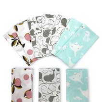 애기바당 아기손수건 신생아 가제손수건 10장set 면100%무형광