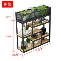 인테리어가벽 원목 파티션 공간분리 원룸 이동식 책꽂이 칸막이 철제 가림막 파티션, 길이120 폭28 높이110 블랙