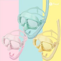 브랜드없음 프렌젤 FZ01 마카롱 프리다이빙 마스크스노클세트, 선택완료