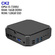 스틱PC 초 미니 PC MINIPC 안드로이드 피시 ck2 게임 인텔 코어 i5-7200U 16GB DDR4 512GB NVMe SSD Windows 11 Pro 컴퓨터 4K 60, Win 11, UK, 16GB DDR4 128GB SSD