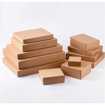 일체형 선물상자 크라프트 포장 박스 크래프트 싸바리 종이케이스 큰 답례품 떡 낱장 납작, 26OQ_일체형 크라프트/033 (28.5x23x4)