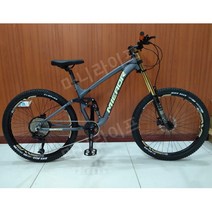 오프로드 산악자전거 MTB 다운힐전용 유압식 디스크브레이크 알루미늄 합금, 26인치x17인치, 회색 11단