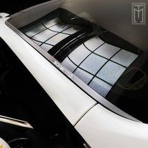 M-tech 더뉴 올뉴쏘렌토 차량전용 알루미늄 실버 카본 전면 사이드가니쉬 실외 간편장착 드레스업 튜닝 DIY파츠
