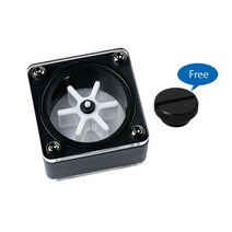 커스텀 수냉 g14 x3 물 흐름 유리 꽃 표시기 컴퓨터 액체 블랙 화이트, 검은색