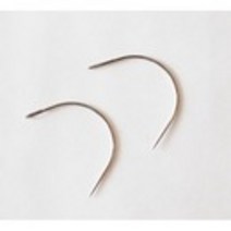 가죽용 커브바늘/바늘길이 6cm/ 곡바늘/다용도 바늘, 2개