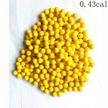 서바이벌 페인트볼 재사용 가능한 고무 페인트 볼 043cal 05cal 068cal야외, 0.43-500Pcs-Yellow