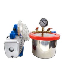 진공탈포기 고성능 기포제거 몰드 실리콘 레진 탈포기, 스테인레스 스틸 25cmX25cm12L 3갤런