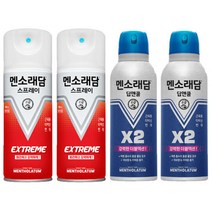 멘소래담 파스 스프레이 익스트림 에스 핫타입 2개 + 딥앤쿨 2개, 단품