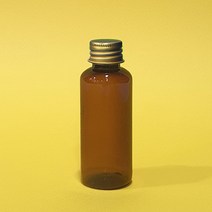 플라스틱 투명 갈색 미니 공병 여행 소분 용기 페트 병 20ml 30ml 50ml, 갈색 골드뚜껑 50ml, 1개