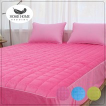 홈홈베딩 극세사 누빔 매트리스커버