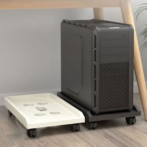 휴템 컴퓨터 본체받침대 데스크탑 받침대 컴퓨터다이 PC받침대 본체거치대, 블랙