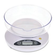 경인 디지털 주방저울 KT-2000 (최대2kg/1g단위) 주방 주부 과일 비누 용기포함 제과