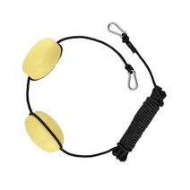 고무 보트 닻 카약 견인 로프 플로팅 던지기 앵커 라인 듀얼 플로트 엔드 클립 플로트 로프 부표 안전 장비 부력 액세서리, 01 Yellow