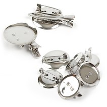 원형 브로치핀 집게형 코사지핀, 핀형 (소)