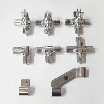 모듈선반 콤비락 콘넥타 커넥터 받침 클립 모음 12파이 15파이, 이동커넥터