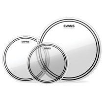 EVANS 에반스 드럼 헤드셋 EC2 Clear Tom Pack-Rock ETP-EC2SCLR-R (10 12 16 인치) []