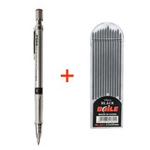 아트 스케치 사무실 문구 학용품 샤프 펜슬 세트 컬러/블랙 리필 2B 펜슬 2.0mm 3 개 세트, 08 Silver pencil set A