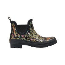 줄 블랙 트리 웰리밥 발목 레인 부츠 여성용